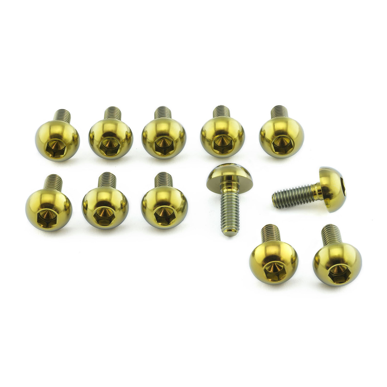 Titanium Disc Bolt To Fit Honda M6x17mm Pack x12 | Pro-Bolt