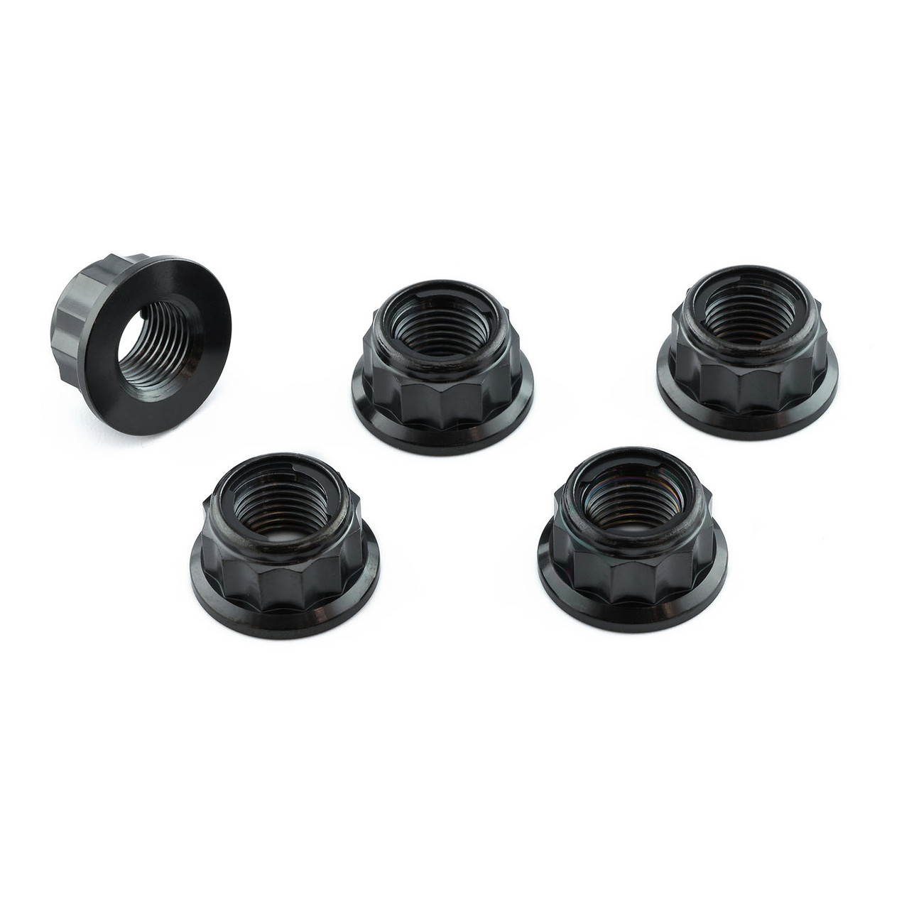 Titanium Sprocket Nuts M10x(1.00mm) Bi-Hex Lock Pack x5