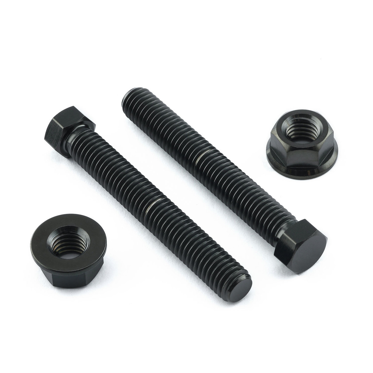 チタン アクスルアジャスター ペア M8 x 55mm ボルト & ナット | Pro