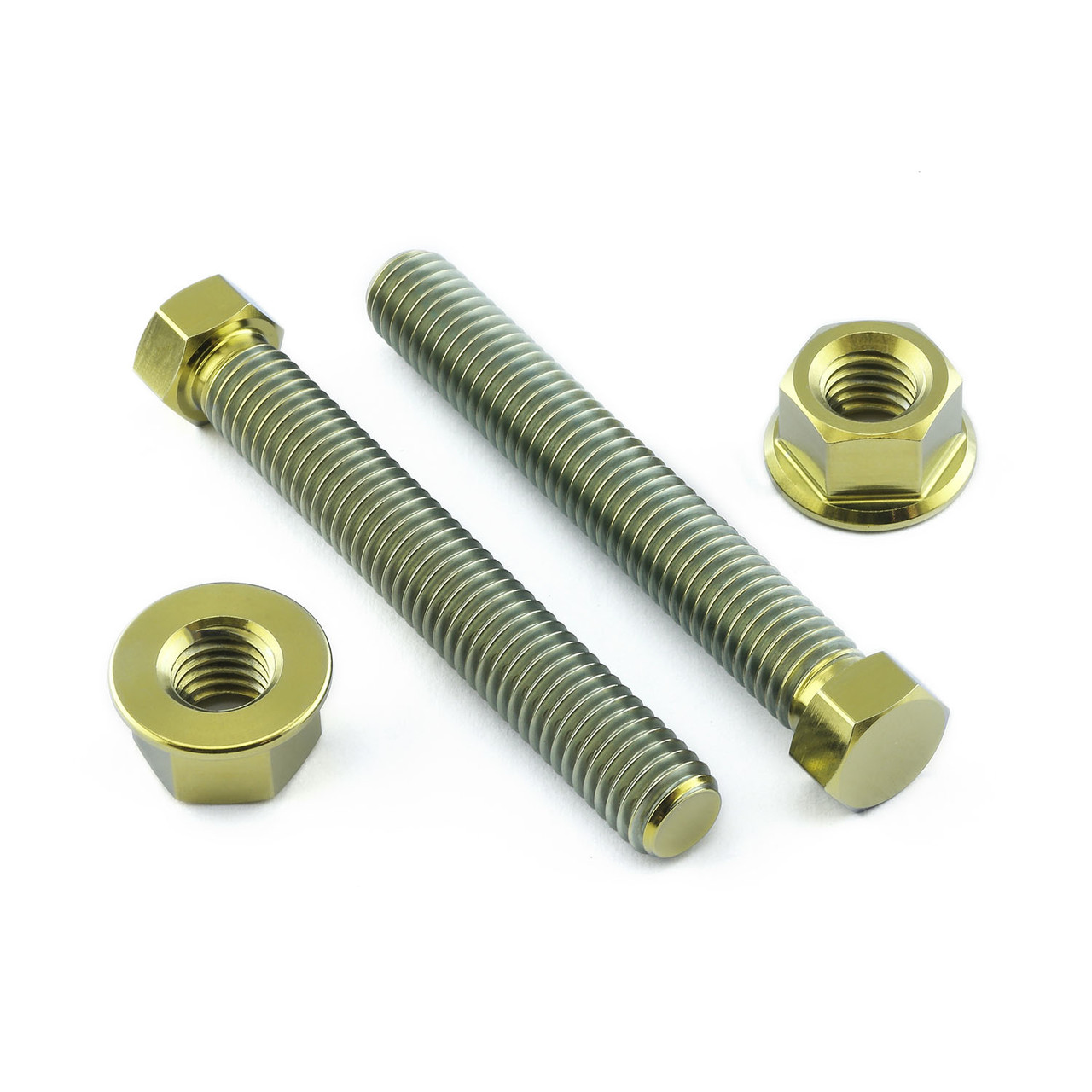Titanium Axle Adjuster Bolt & Nut Kit M8x(1.25mm)x55mm | Pro-Bolt