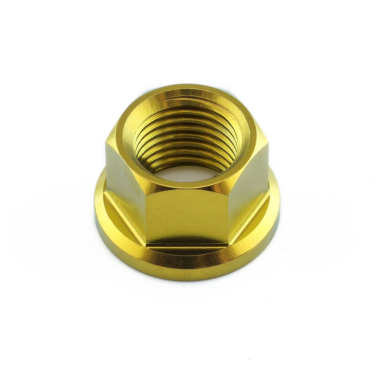 Titanium Flanged Axle Nut M12x(1.25mm) Front Wheel | Pro-Bolt
