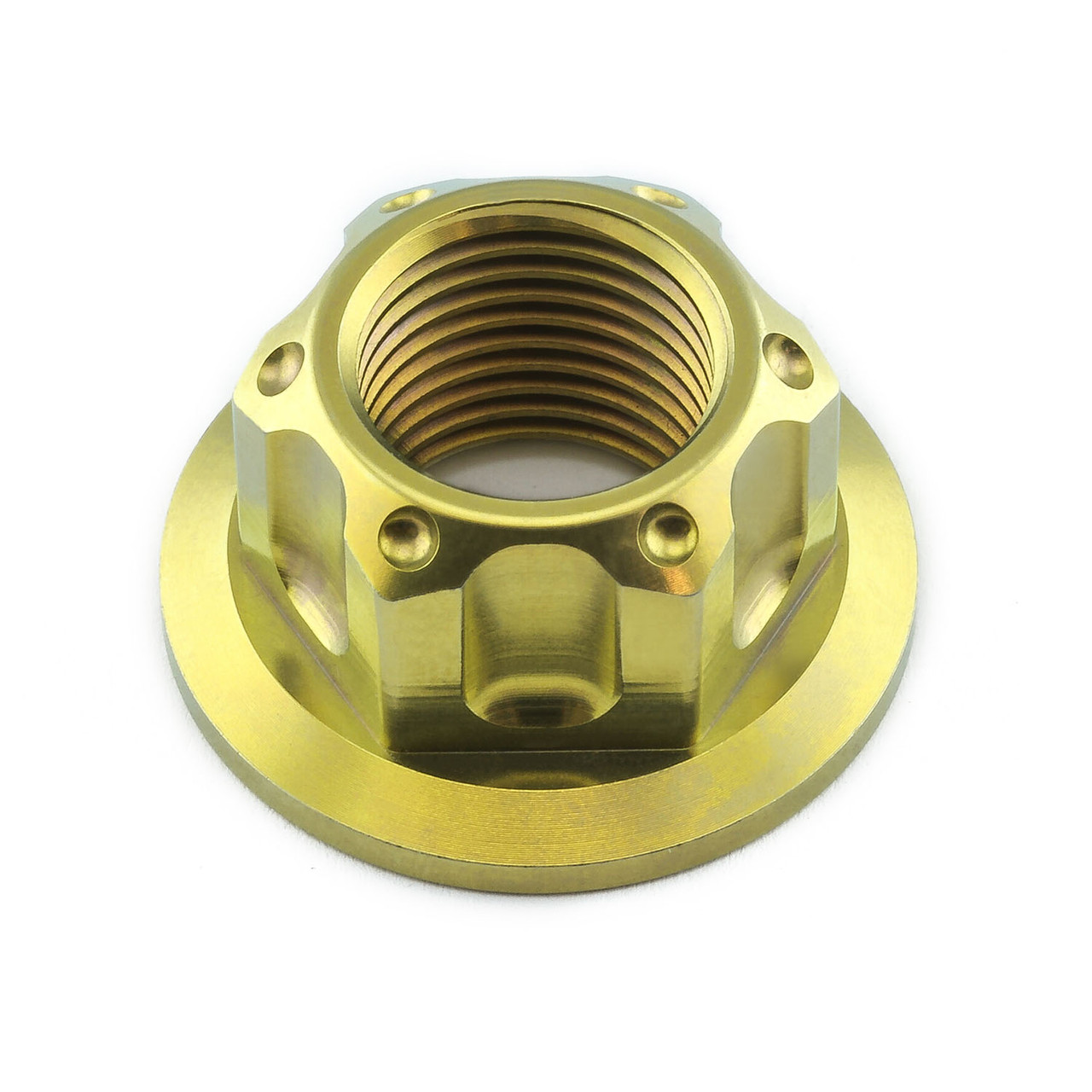 Titanium Flanged Axle Nut M16x(1.50mm) Rear Wheel | Pro-Bolt