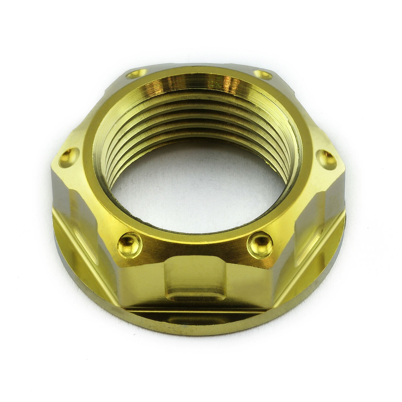 Titanium Flanged Axle Nut M20x(1.50mm) Front Wheel | Pro-Bolt