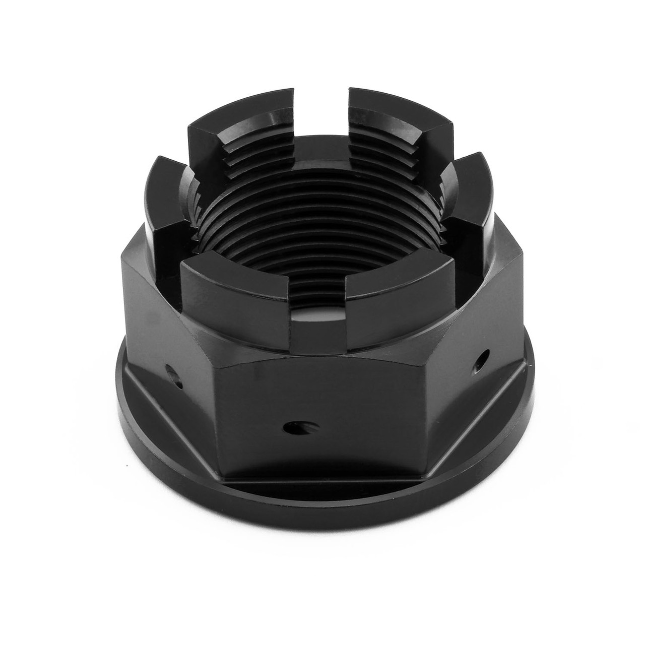 Titanium Flanged Axle Nut M24x(1.50mm) Castellated Drilled Rear