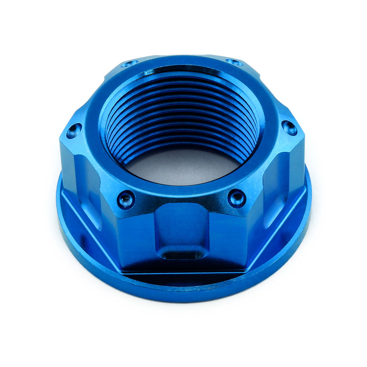 Titanium Flanged Axle Nut M24x(1.50mm) Rear Wheel | Pro-Bolt