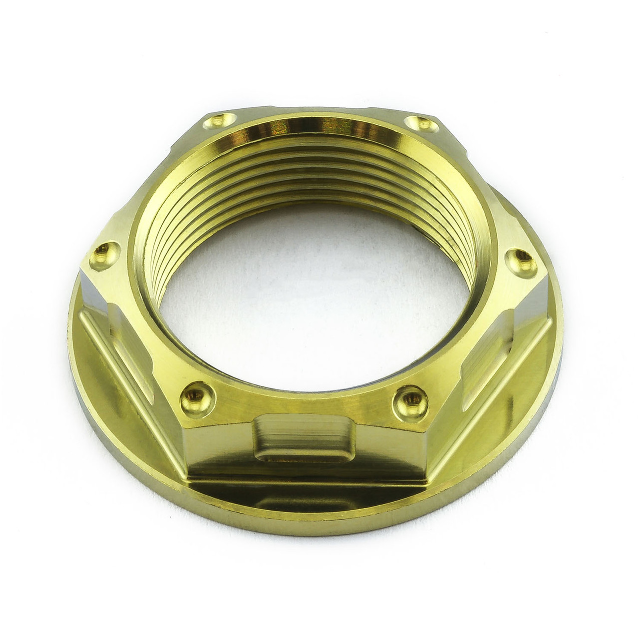 Titanium Flanged Axle Nut M25x(1.25mm) Rear Wheel | Pro-Bolt