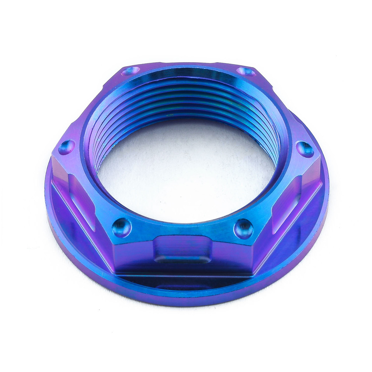 Titanium Flanged Axle Nut M25x(1.25mm) Rear Wheel | Pro-Bolt