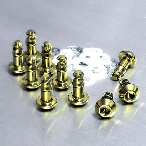 Titanium Quick Release Stud 17mm Allen Key Pack x10 | Pro-Bolt