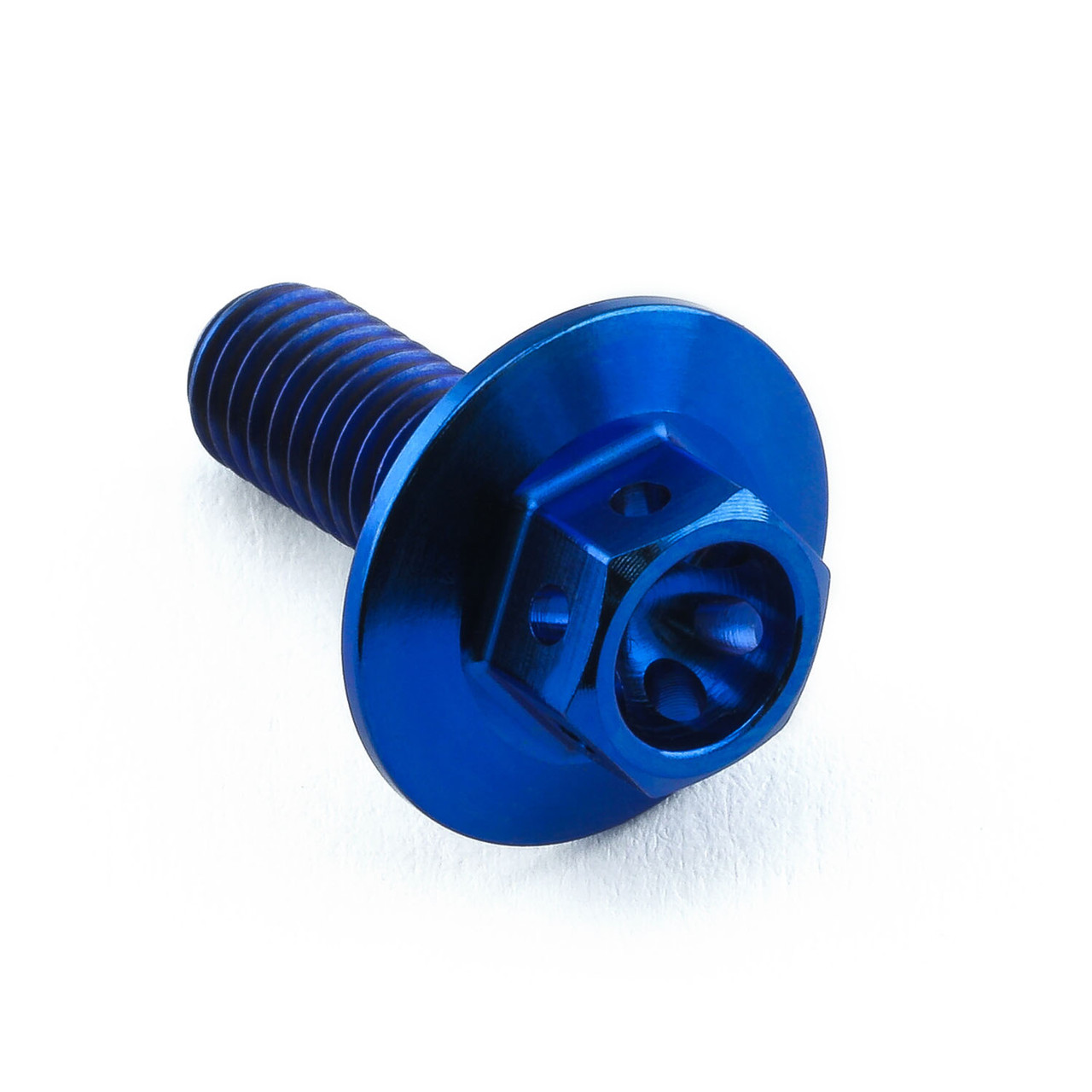 Titanium Flanged Hex Head Bolt M6x(1.00mm)x16mm (16mm O/D) Race