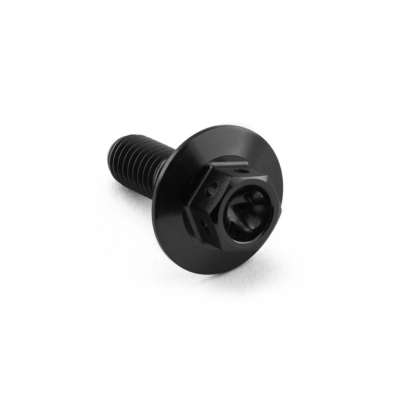 Titanium Flanged Hex Head Bolt M6x(1.00mm)x18mm (16mm O/D) Race
