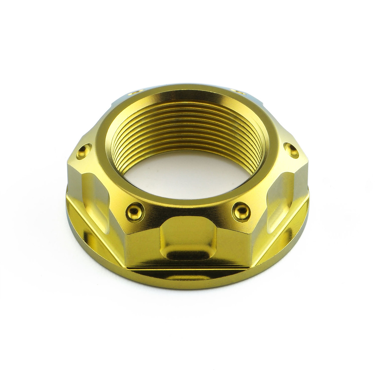 Titanium Yoke Nut Open Flanged M22x(1.00mm) | Pro-Bolt