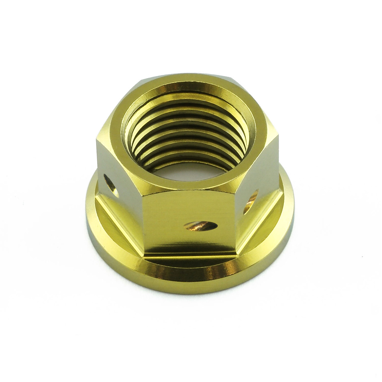 チタン スプロケットナット M12x(1.50mm) ワイヤーロック穴あり | Pro