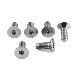 チタン 皿ボルト M8 x 20mm 6パック スプロケット スタッズ チタン 皿ボルト M8 x 20mm 6パック スプロケット スタッズ