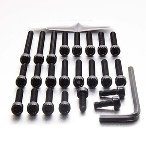 アルミニウム エンジンボルトキット(ソケットキャップ) ホンダ ST1100 ブラック