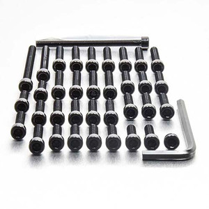 アルミニウム エンジンボルトキット(ソケットキャップ) ホンダ RVF400R/NC35 ブラック