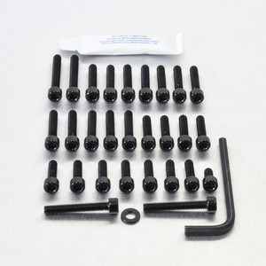 アルミニウム エンジンボルトキット(ソケットキャップ) カワサキ ZXR750 '93-'94 ブラック