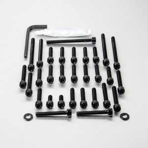 アルミニウム エンジンボルトキット スズキ SV650 ブラック アルミニウム エンジンボルトキット スズキ SV650 ブラック