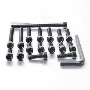 アルミニウム エンジンボルトキット(ソケットキャップ) ヤマハ YZF750 ブラック