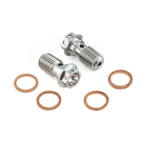 ステンレス バンジョーボルト シングル レーススペック M10 x (1.25mm) 2個セット レーススペック フロントマスターシリンダー