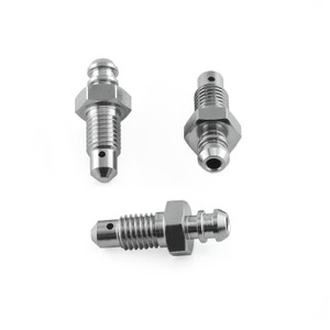 ステンレス ブリードニップル 浅いシート M7 x (1.00mm) 3個パック