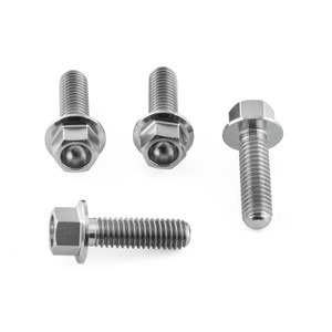 Titanium Disc Bolt M6x20mm Flanged Hex Pack x4 Titanium Disc Bolt M6x20mm Flanged Hex Pack x4