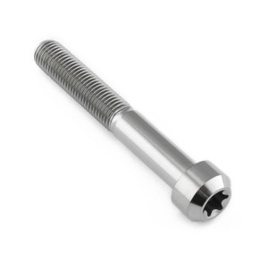 Titanium Cylindrical Head Torx Drive Bolt M10x(1.25mm)x55mm T50