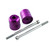 アルミ バーエンド2個セット パープル