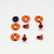 アルミニウム カウンターシャンクボルトs (M6x15mm) ワッシャ (M6x22mm) 4個入りパック オレンジ