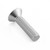 Aluminium Countersunk Bolt M6x(1.00mm)x25mm Silver