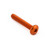 アルミニウム ドームヘッドボルト M4x(0.70mm) 長さ25mm オレンジ