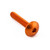 アルミニウム ドームヘッドボルト M6x(1.00mm) 長さ35mm オレンジ