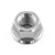 アルミニウム フランジナット M8 x 1.25mm シルバー