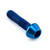 チタン キャップボルト M3 x (0.50mm) x 12mm ブルー