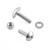 Aluminium Reservoir Mount Bolt Kit Front & Rear Brake Silver