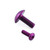 アルミニウム リザーバーマウントボルト リアブレーキ パープル