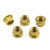 ステンレス スプロケットナット M12 x (1.25mm) 5個パック ゴールド