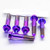 Titanium Top & Bottom Clamp Yoke Pinch Kit Purple Haze