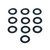 M10 Nylon Washers Pack x10 Black