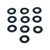 M8 Nylon Washers Pack x10 Black