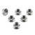 チタン スプロケットナット M10x(1.25mm) XS 6個パック