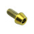 チタン キャップボルト M4x(0.70mm)x8mm ゴールド