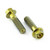 Titanium Front Axle Pinch Bolt Kit Gold