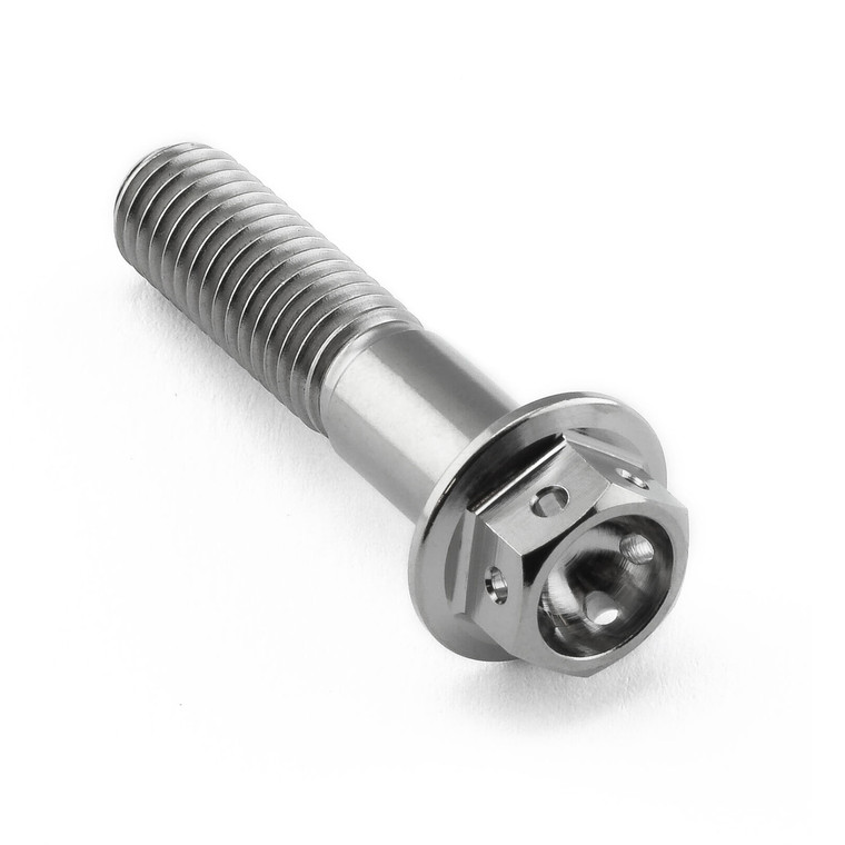 Titanium Flanged Hex Head Bolt M8x(1.25mm)x35mm Race Spec