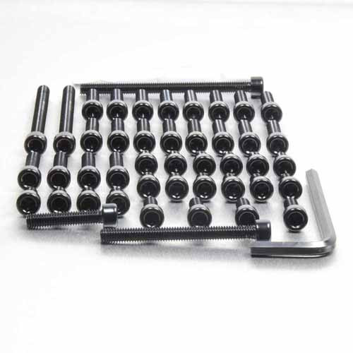 アルミニウム エンジンボルトキット(ソケットキャップ) Ducati Monster 1000 SIE ブラック