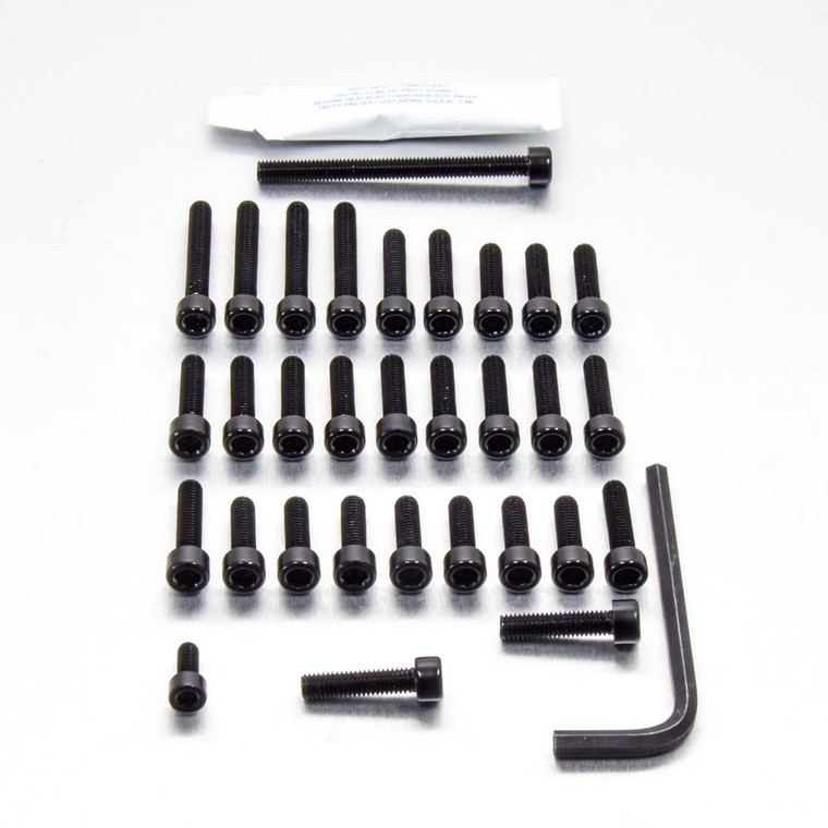 アルミニウム エンジンボルトキット(ソケットキャップ) カワサキ ZX10 '04-'05 ブラック