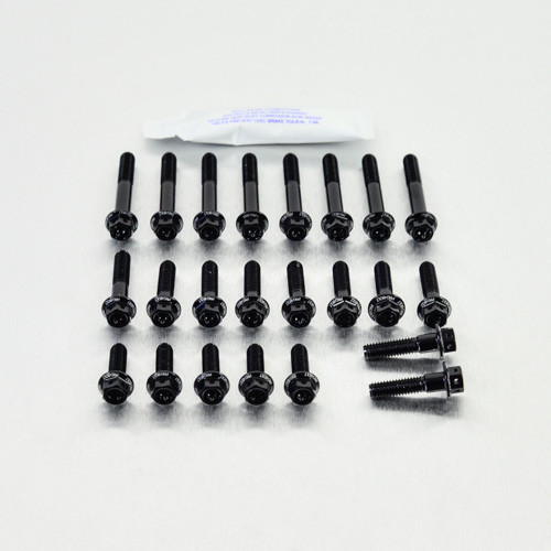 アルミニウム エンジンボルトキット レーススペック ホンダ RS125 GP ブラック