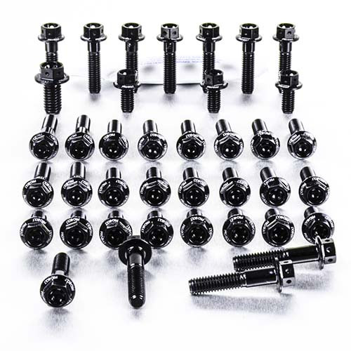 アルミニウム エンジンボルトキット レーススペック ヤマハ YZF1000 R1 ブラック