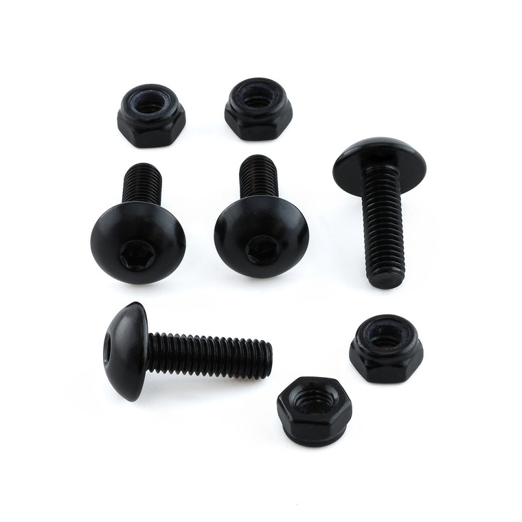 アルミ スクリーンボルト キット 4個入りナイロックナット付き ブラック
