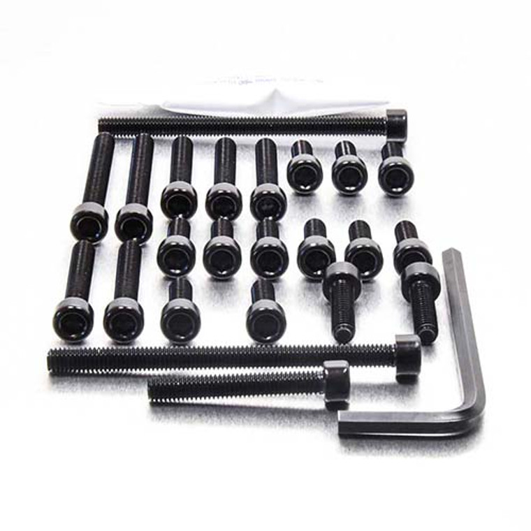 アルミニウム エンジンボルトキット(ソケットキャップ) カワサキ ZZR1100 C/D ブラック