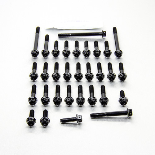 アルミニウム エンジンボルトキット カワサキ Z900 レーススペック Etched ブラック